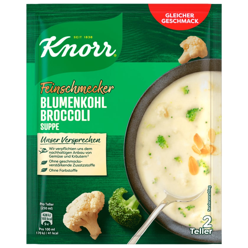 Knorr Feinschmecker Blumenkohl Broccoli Suppe 500 ml